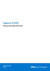 Inspiron 14 5410 Setup and Specs Manual