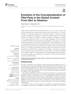 Bedford & Yeh 2021 Evolution of the Conceptualization of Filial Piety in the Global Context