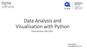 Q-Step WS 06112019 Data Analysis and visualisation with Python