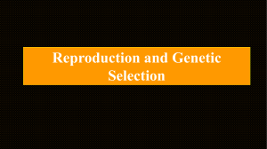 Reprodution and Genetics