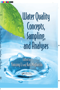 Water Quality Concepts, Sampling, and Analyses