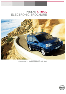 Nissan X-trail T30 - Models Brochure UK