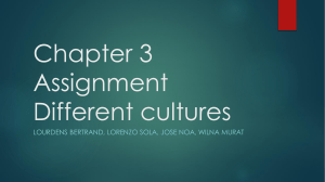 Chapter 3 Assignment Agenda