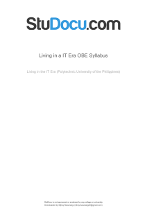 pdfcoffee.com living-in-a-it-era-obe-syllabuspdf-pdf-free