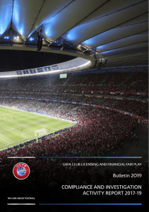 uefa compliance and investigation activity report 2017 2019