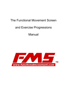 The functional movement screen and excersice progressions manual - Gray Cook