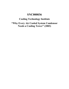 Why Every Air Cooled System Condenser Needs a Cooling Tower - Cooling Technology Institute