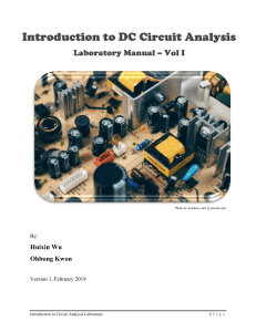 DC Circuit Laboratory Manual (circuits 1)