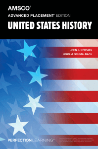 Advanced Placement United states history AMSCO