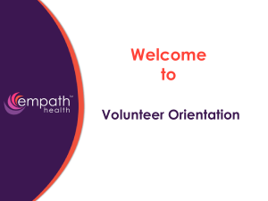 Empath Health Volunteer Orientation--Teen Version - Revised August 2023