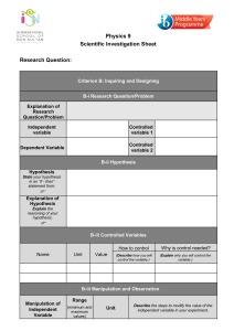 Physics 9 FSA BC Investigation Sheet