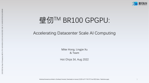  BR100 GPGPU Accelerating Datacenter Scale AI Computing
