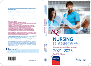 NANDA International Nursing Diagnoses Definitions & Classification
