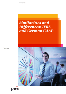Similarities and Differences: IFRS and German GAAP