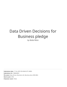 Data Driven Decisions for Business pledge (1)