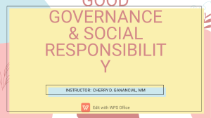 Social Responsibility Framework