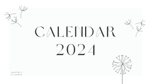 2024 Platinum Classic Monthly Calendar Planner