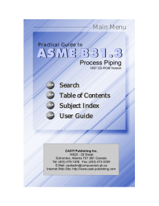 Practical guide to asme b31.3