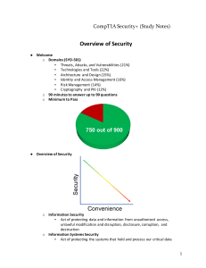 CompTIA Security+ (Study Notes)