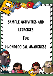 Phonological awareness (salomon)