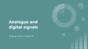 1. Analog and digital signals