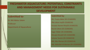 Advanced Freshwater Presentstion