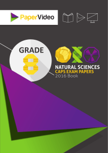Grade 8 Natural Sciences Exam Book