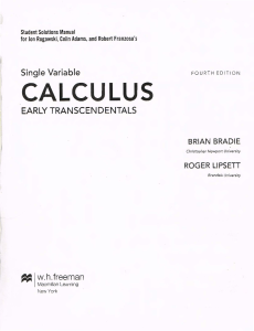 Jon Rogawski  Colin Adams - Student Solutions Manual for Calculus Early Transcendentals (Single Variable)-W. H. Freeman (2019)