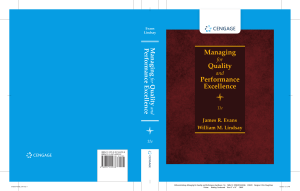 James R. Evans, William M. Lindsay - Managing for Quality and Performance Excellence-Cengage Learning