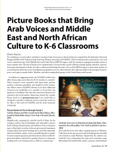 Picture Books that Bring Arab Voices and Middle East and North African Culture to K-6 Classrooms