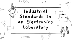 elec 337 industrial standards for lab equipments