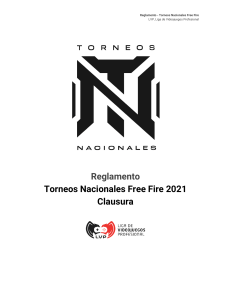 Reglamento  Torneos Nacionales FF 2021 - Clausura