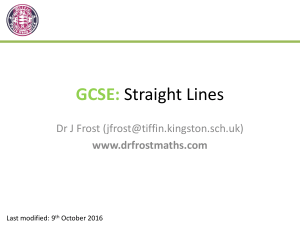 GCSE-StraightLines
