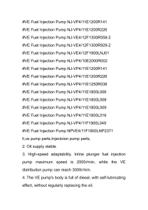 VE Fuel Injection Pump NPVE4-11F1800LNP2371
