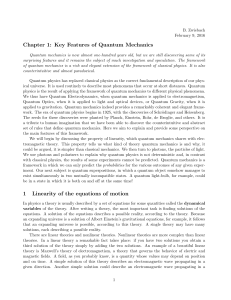 27. Key Features of Quantum Mechanics author B. Zwiebach