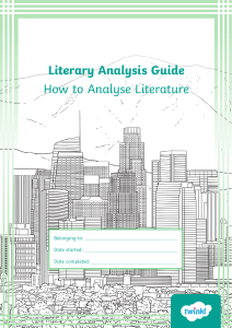 Literary Analysis Guide