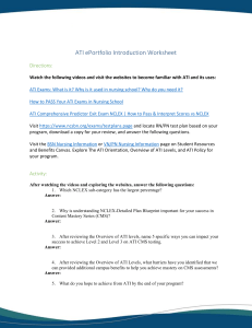 ATI ePortfolio Introduction Worksheet