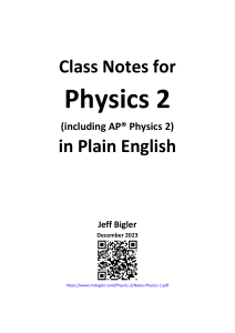 Notes-AP-Physics-2-from Mr Bigler