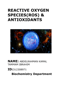 Biochemistry assignment