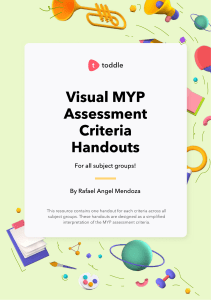 Visual MYP Assessment Criteria Handouts