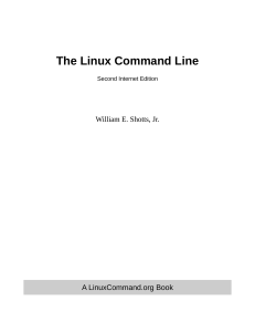 The Linux Command Line Textbook