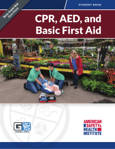 cpr, aed and basic first aid. student book. v8.0. usa 2016