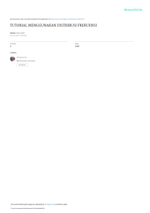 TUTORIALMENGGUNAKANDISTRIBUSIFREKUENSI