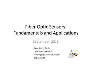 Fiber Optic Sensors Fundamentals and Applications
