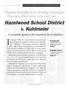 A complete guide to the Hazelwood v. Kuhlmeier decision