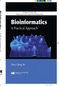 16311-bioinformatics  a practical approach