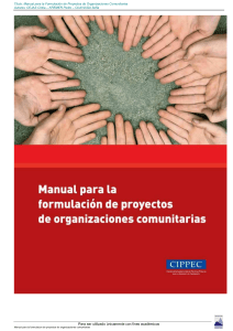 Manual para la formulacion de proyectos de organizaciones comunitarias (2)