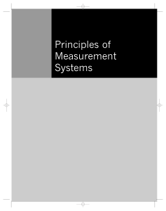 BENTLEY  Principles of Measurement Systems