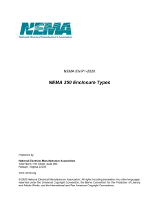 NEMA 250 Enclosure Types