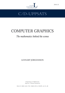 Computer Graphics: The math behind the scenes